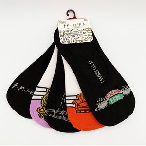 FRIENDS Women’s 5 Pair No Show Socks Size 4-10